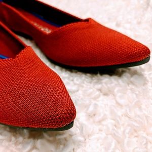 Rothy's Chili Red Point Flats 7.5